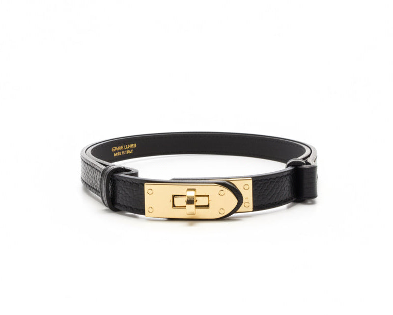 Cintura in Pelle Allungabile con Chiusura a Lucchetto 775