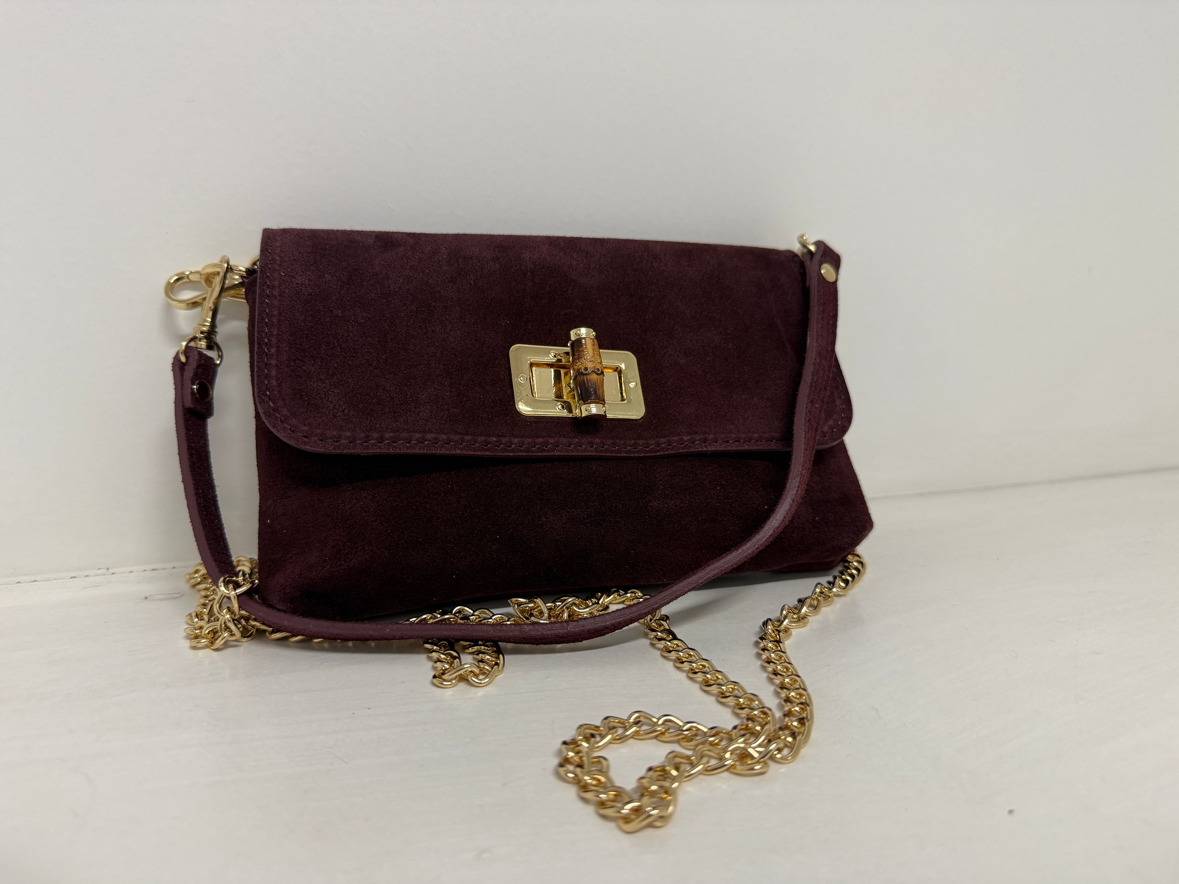 Borsetta in Pelle Scamosciata