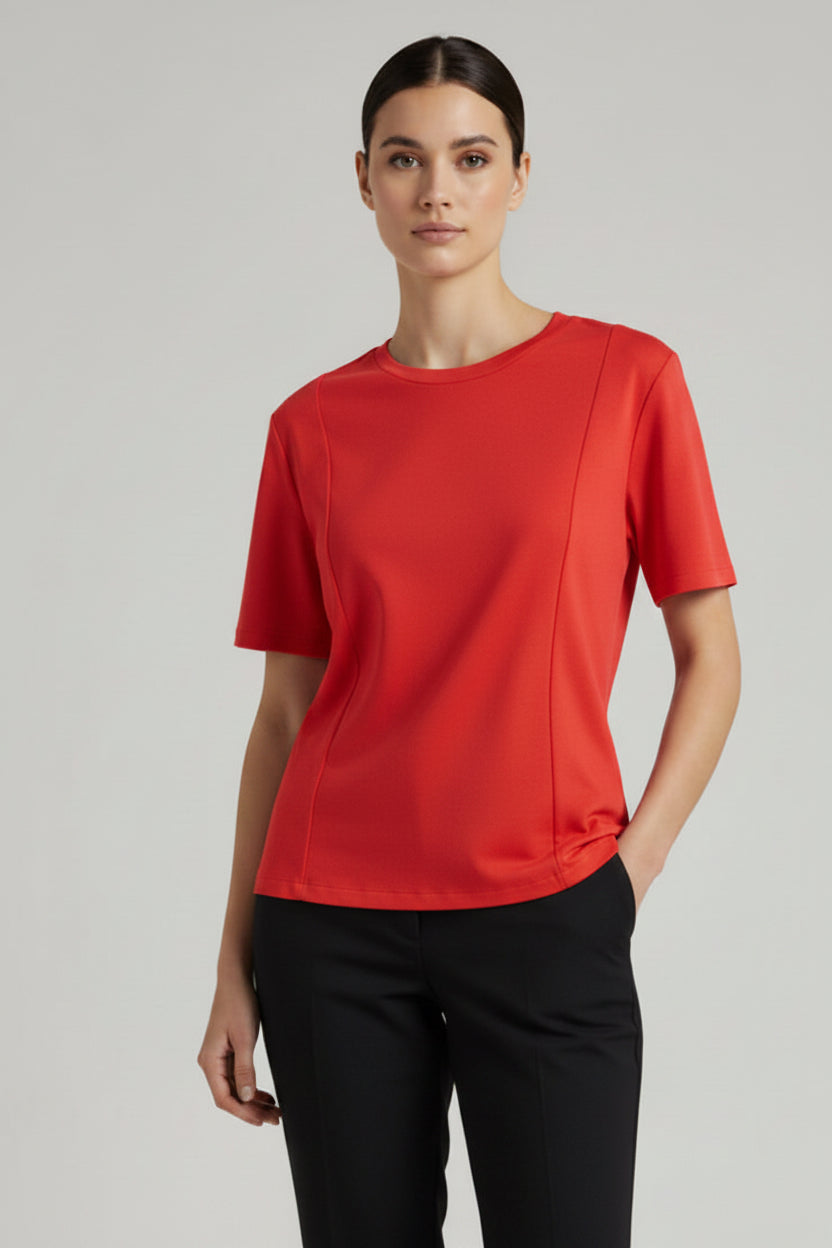 Maglia con Tagli Svasati sul Davanti