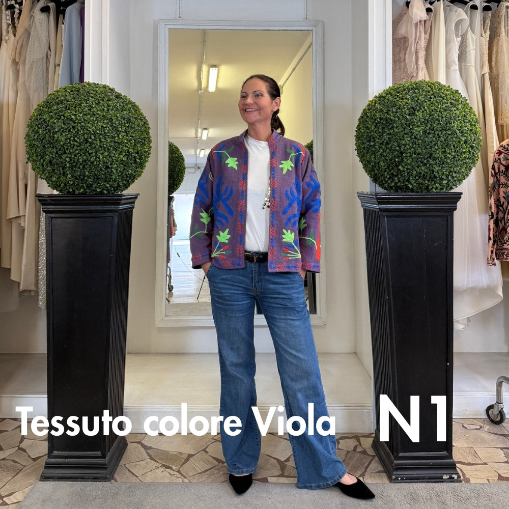 Suzani Indiano Estivo con Ricami