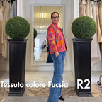 Suzani Indiano Estivo Fucsia con Ricami
