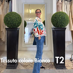 Suzani Indiano Estivo Bianco con Ricami