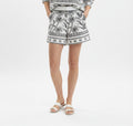 Shorts con Ricami Floreali