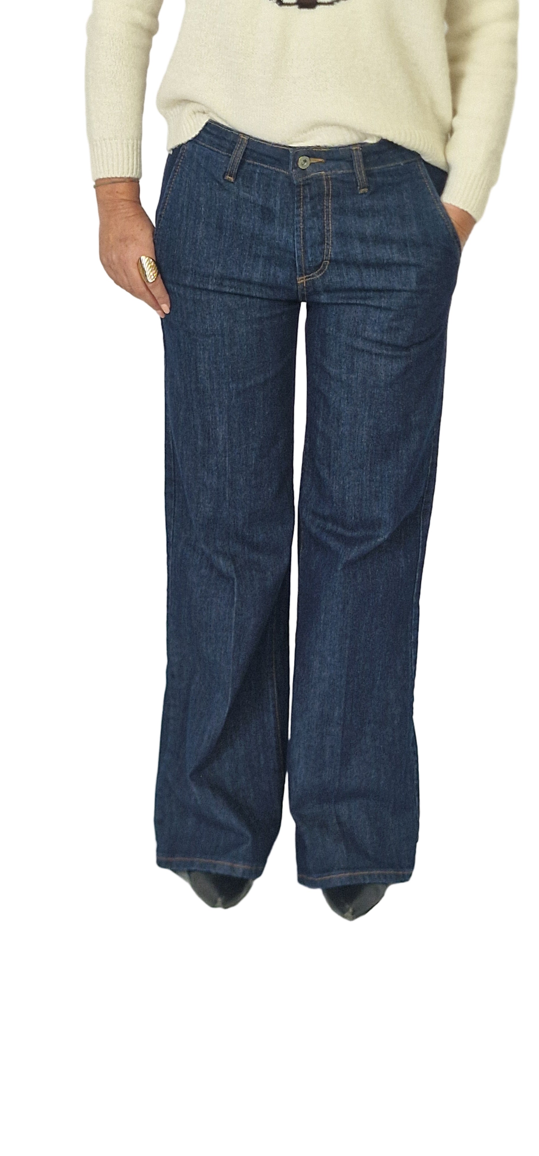 Jeans a Palazzo Elasticizzati