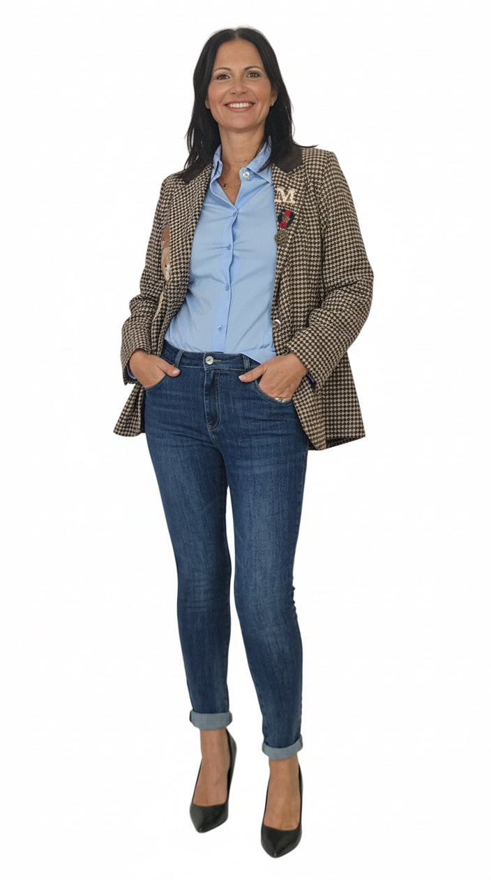 Giacca quadri orsetto