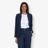 Giacca Blazer Misto Lino Mono Petto